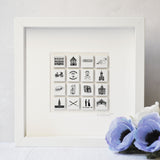 Oxford personalised illustrated wall art